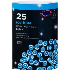 Discount Guirlande 25 led bleu glace