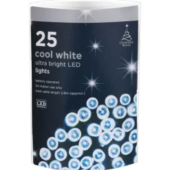 New Guirlande 25 led a piles blanc f