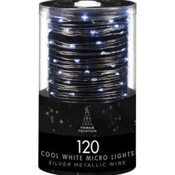 Guirlande 120 micro led argent -