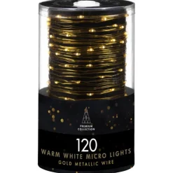 New Guirlande 120 micro led or-blanc