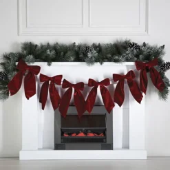 Online Guirlande tissue avec nAuds roug