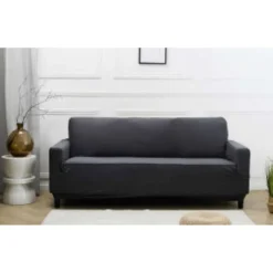 Online SIMPLY Housse de canape uni 3p taupe