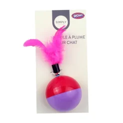 New KITTYKINS Jouet pour chat boule a plume