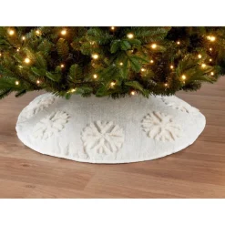 Outlet Jupe de sapin beige gaufree