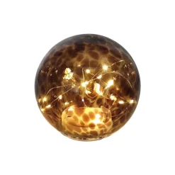 Hot TROPICAL PARADISE Lampe boule led ecailles marron