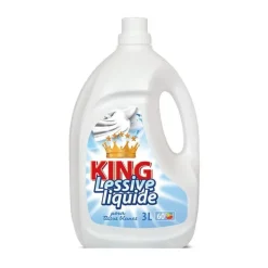 New KING Lessive 60 doses blancs