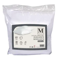 Sale Lot 2 oreillers moelleux 60x60