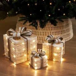 Sale Lot de 3 cadeaux en led naturel