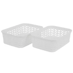Best SIMPLY Lot de 2 mini paniers 20x15x6cm