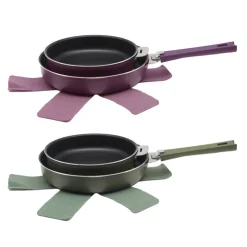Clearance LET'S COOK Lot de 2 poeles colorees