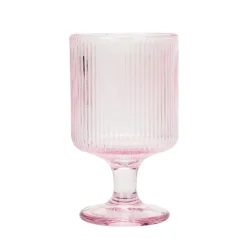 Outlet RAINBOW CHRISTMAS Lot de 4 verres a pied rose