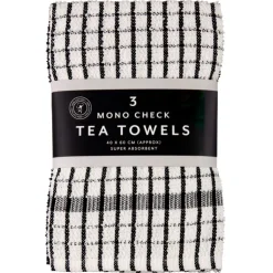 Clearance SIMPLY Lot x3 torchons carreaux ass