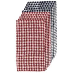 Online SIMPLY Lot x10 torchons petits carreaux