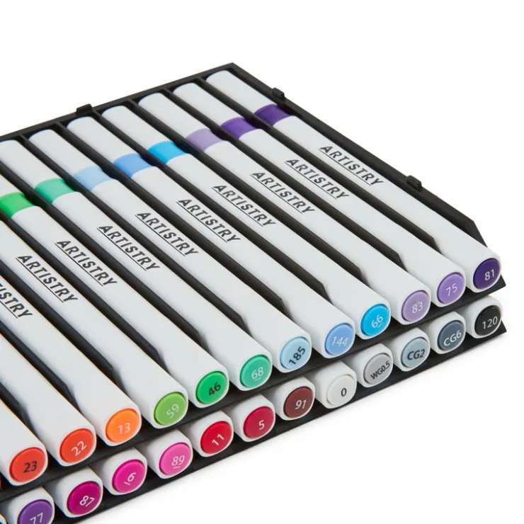 Hot ARTISTRY Marqueurs moyens x34