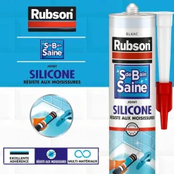 New RUBSON Mastic sanitaire 280ml blanc