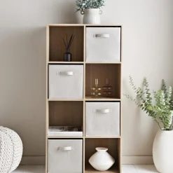 Outlet SIMPLY Meuble 8 cubes couleur bois