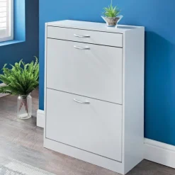 Clearance SIMPLY Meuble a chaussures blanc