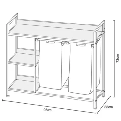 Clearance SPACEWAYS Meuble salle de bain / buanderie