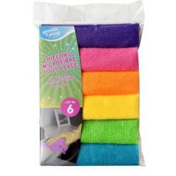 SPARKLE & SHINE Microfibre x6 32x36cm