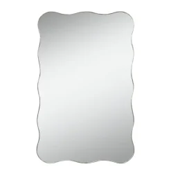 Miroir ondule chrome