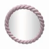 Online BATHROOM COLLECTION Miroir rond torsade rose