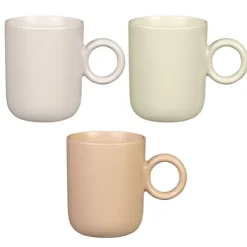Outlet KITCHEN COLLECTION Mug anse ronde 3 ass