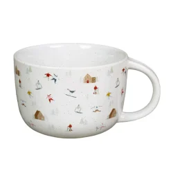 Clearance RAINBOW CHRISTMAS Mug blanc motif ski