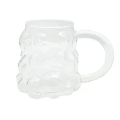Clearance KITCHEN COLLECTION Mug bulles relief en verre