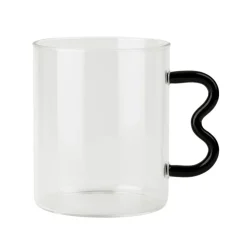 Outlet KITCHEN COLLECTION Mug en verre anse serpentin
