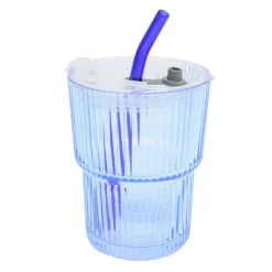 SIMPLY SUMMER Mug en verre avec paille 4 a