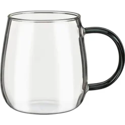 Sale SIMPLY Mug en verre fond damier