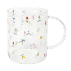 Sale RAINBOW CHRISTMAS Mug en verre motif ski