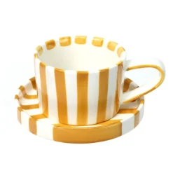 Sale SIMPLY Mug et coupelle a rayure