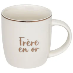 Outlet SECRET DE GOURMET Mug m famille en or 34cl