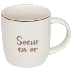 Outlet SECRET DE GOURMET Mug m famille en or 34cl
