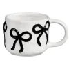New KITCHEN COLLECTION Mug motif noeud noir en relief