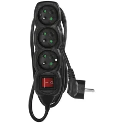 Outlet EMOS Multiprise 3 prises + interrupte