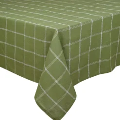 Discount KITCHEN COLLECTION Nappe a carreaux vert et blanc