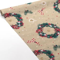 Nappe damasee 1.18x6m kraft cour