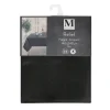 Nappe jacquard relief noir 140x2