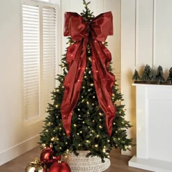 New Noeud xl rouge satin