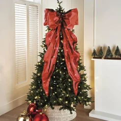 Clearance Noeud xl rouge velours