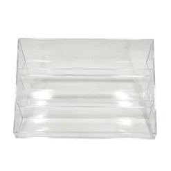 HOME ESSENTIALS Organiseur 3 niveaux transparent