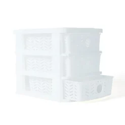 SIMPLY Organiseur 3 tiroirs chevron