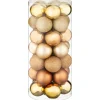 Best Pack 35 boules 6 cm champagne