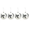 Outlet Pack de 4 boules 10cm blanc nAud