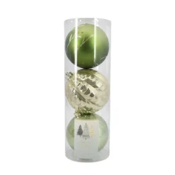 Discount Pack de 3 boules 15cm forest