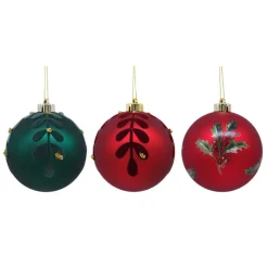 New Pack de 6 boules 12cm tradi