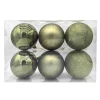 Discount Pack de 6 boules 15cm vert