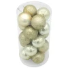 Hot Pack de 20 boules 40mm champagne